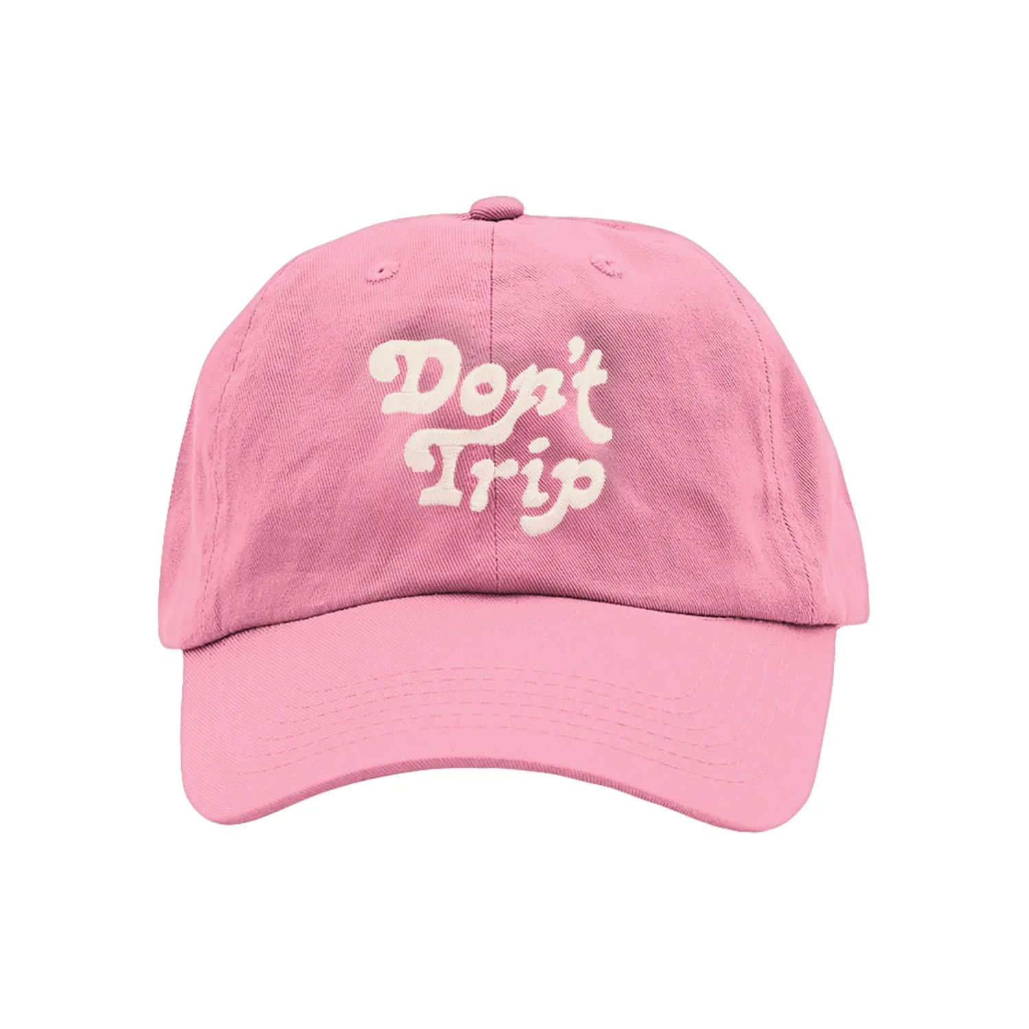 Don't Trip Dad Hat in Pink