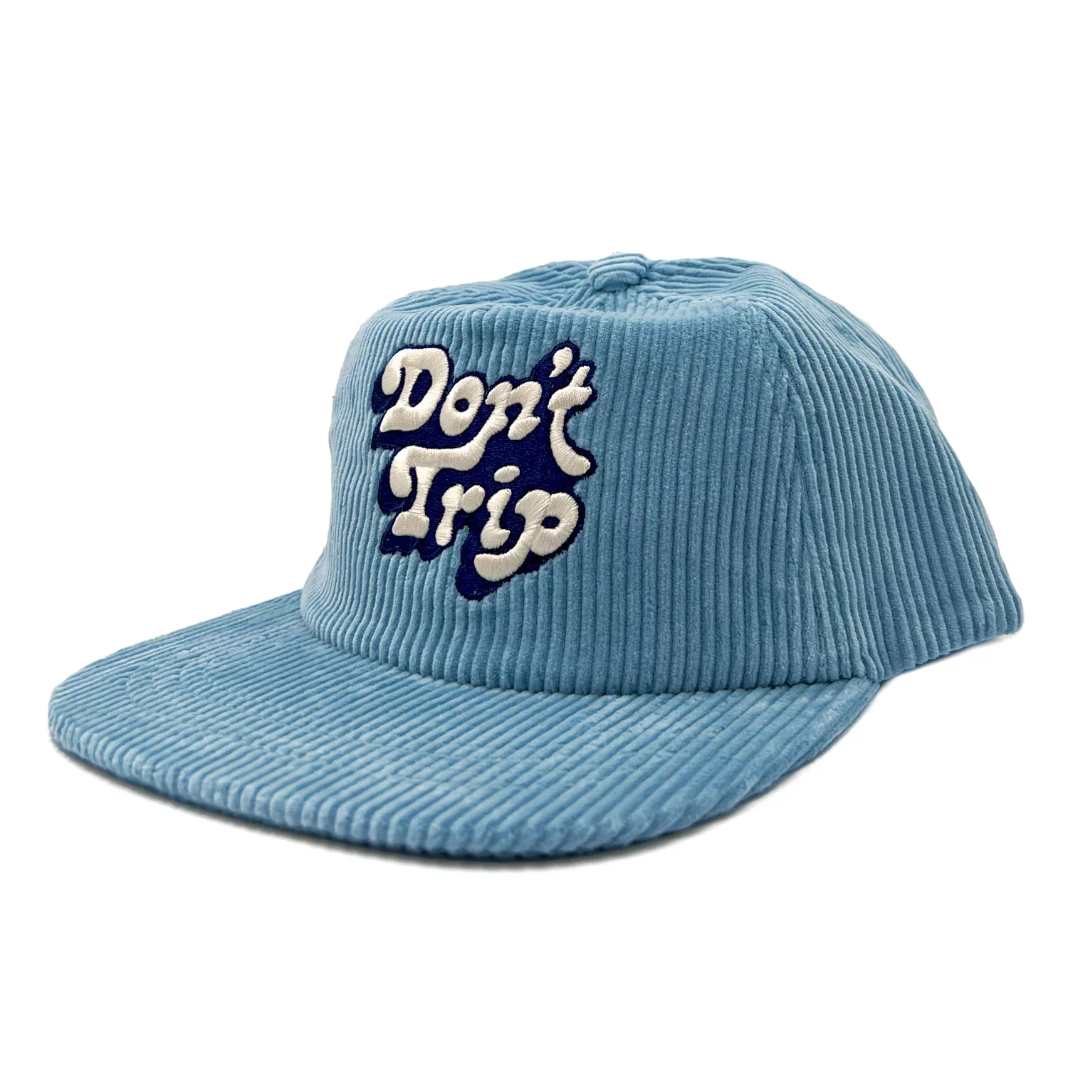 Free & Easy "Dont Trip" Hat Light Blue Corduroy