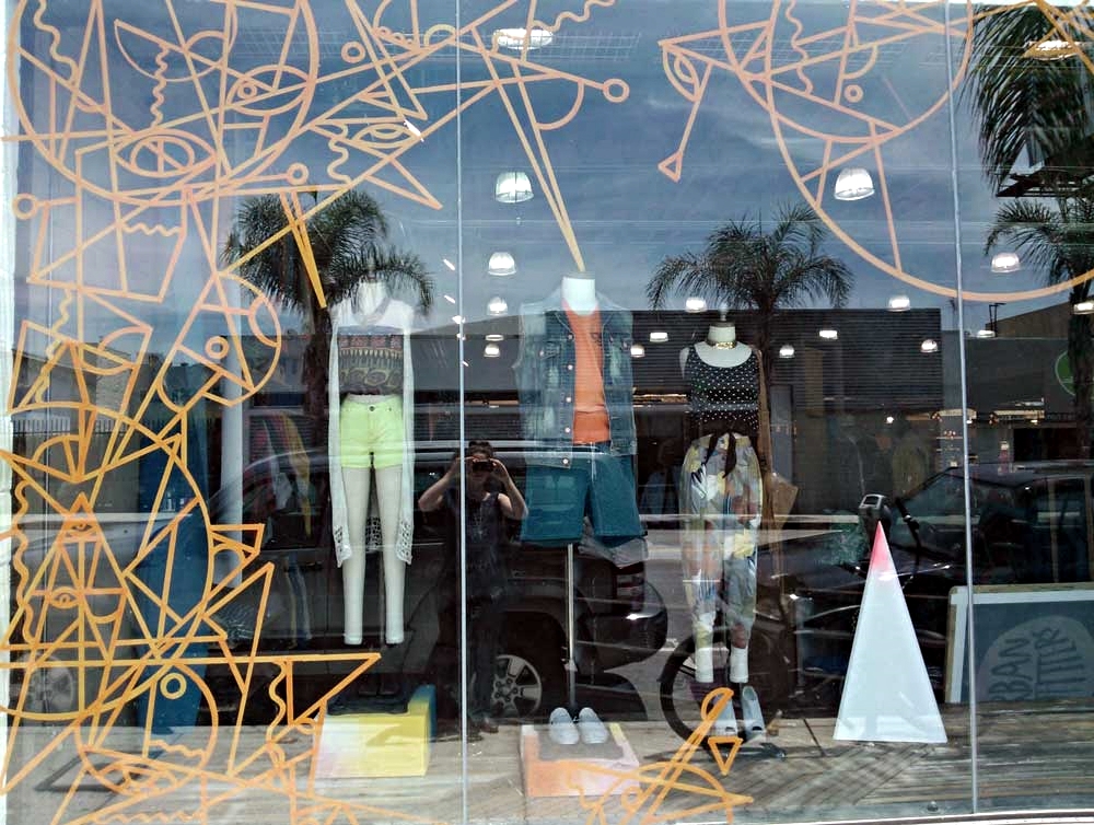 2012 Window Mural at Urban Outfitters in Hollywood, CA