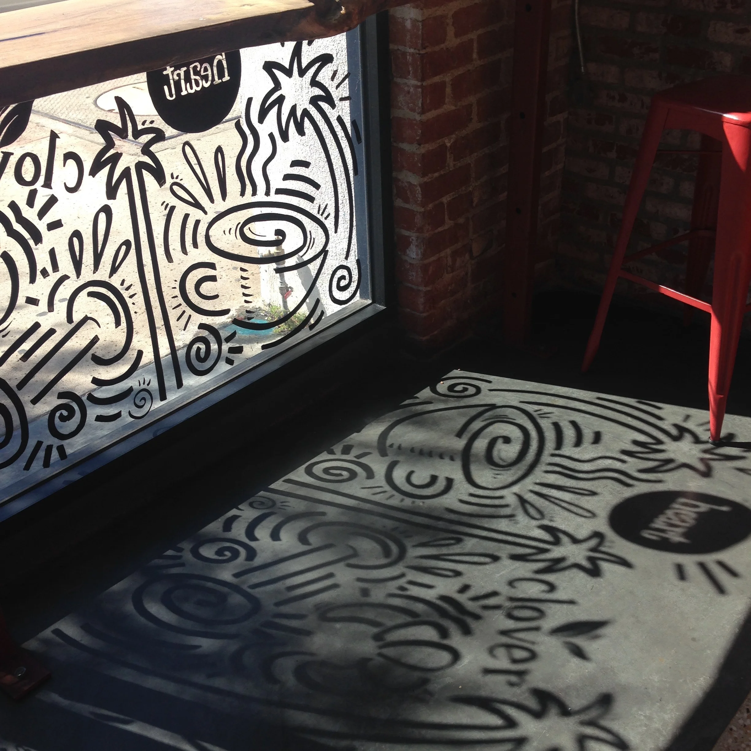 2015 Mural at Easton Gym Co. in West Hollywood, CA