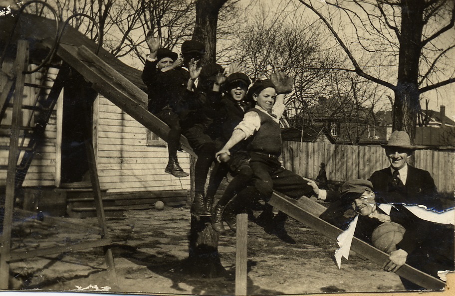 Children playing at the Guggenheimer-Milliken Playground, 1917.