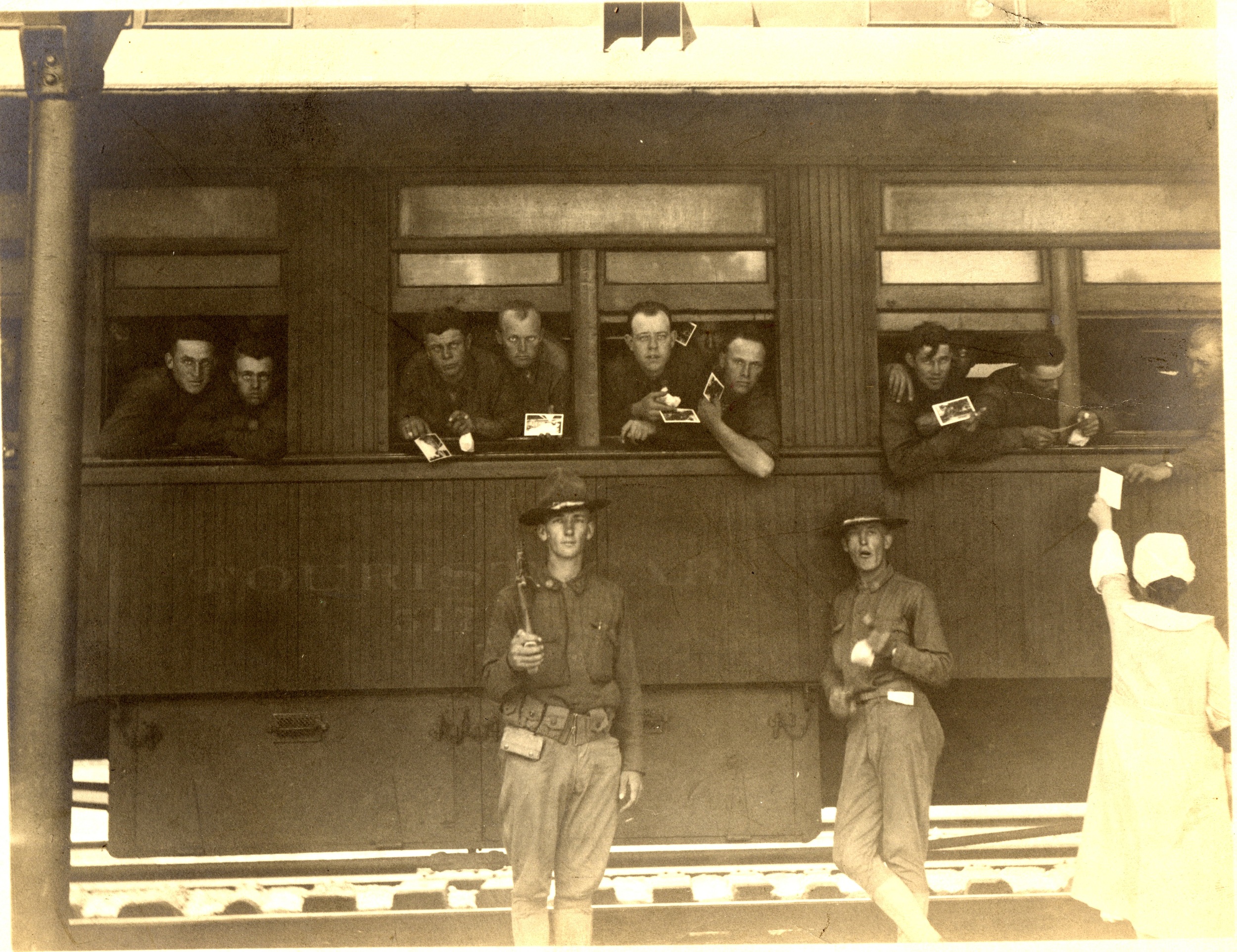 Troop Train at Kemper Station