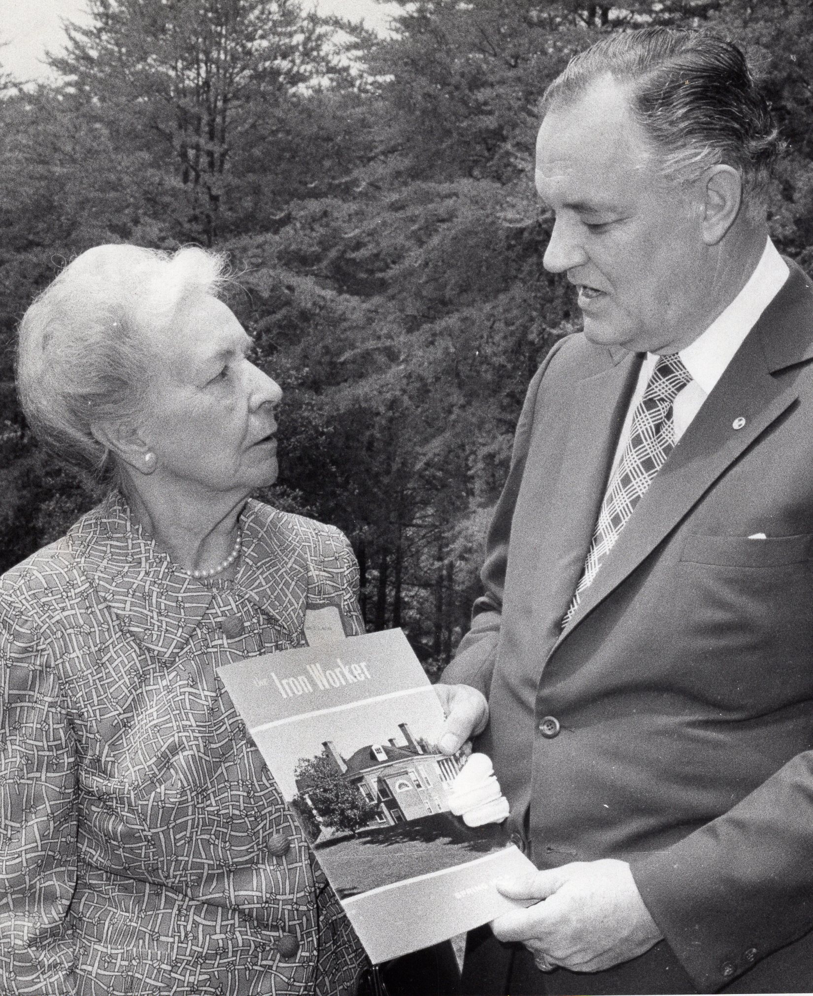 lucille watson with virginia governor mills godwin jr. ca. 1974