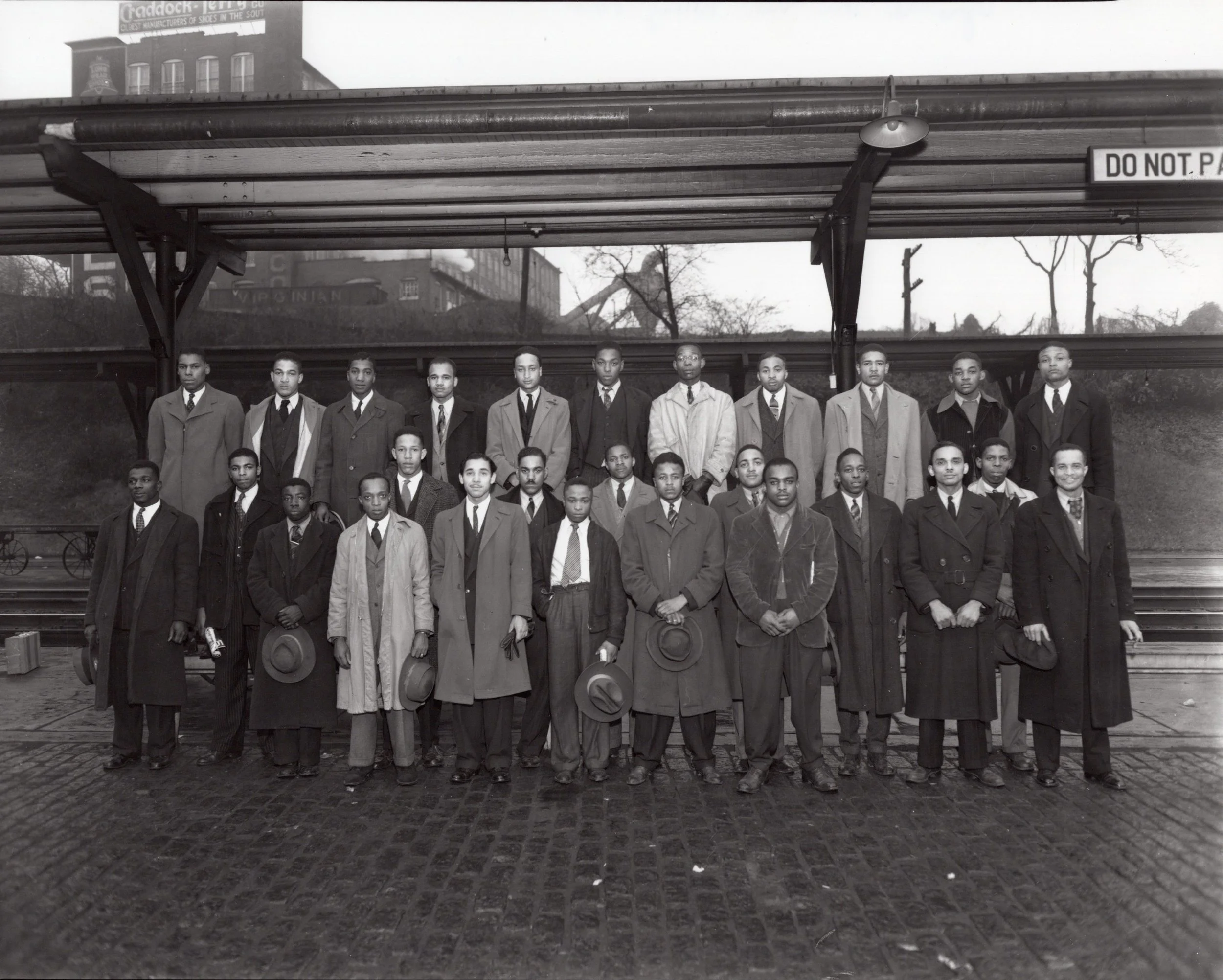 WWII black draftees Kemper St Station 1943.jpg
