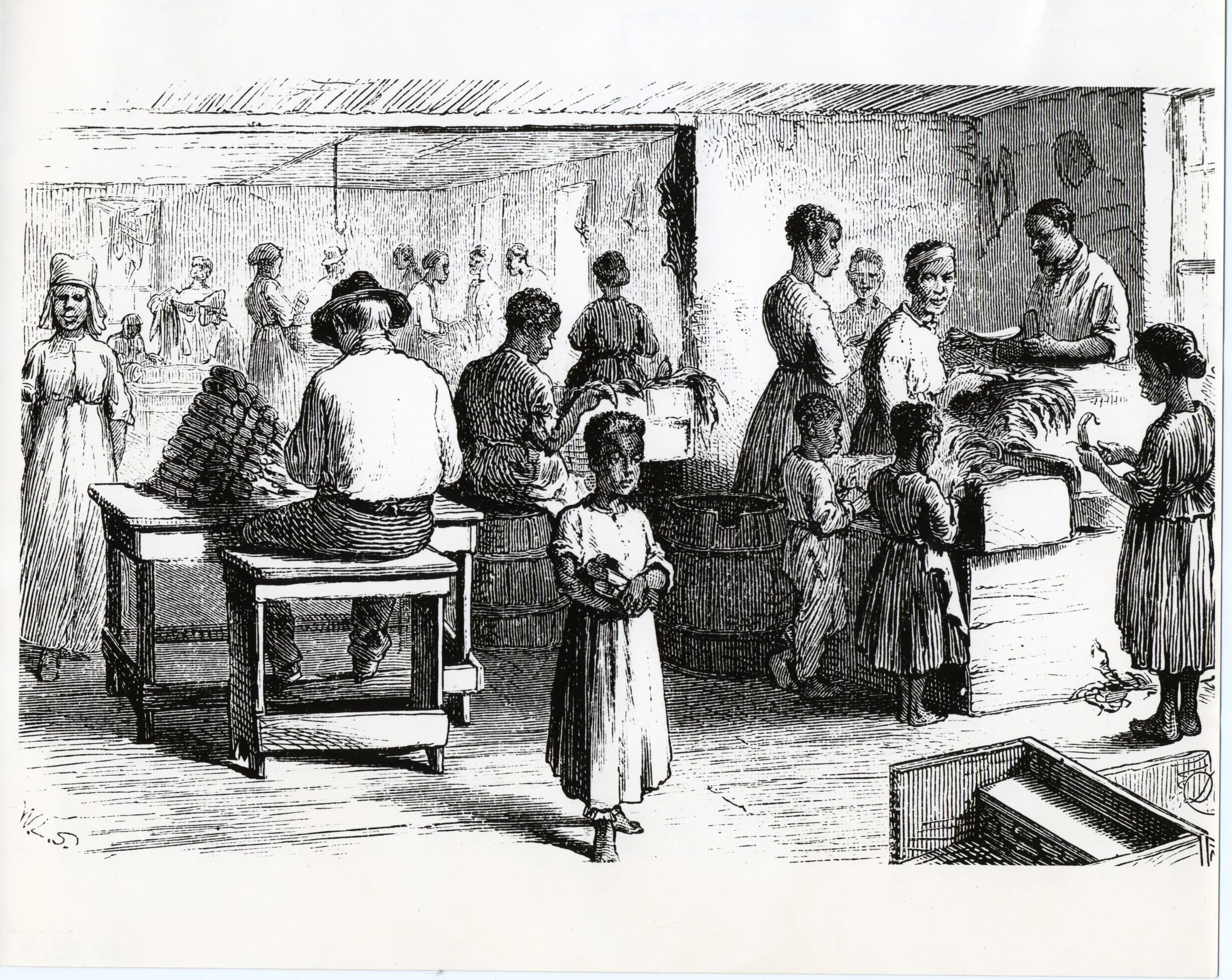 “Old Market Tobacco Scene”, c. 1878. From the Lynchburg Museum System
