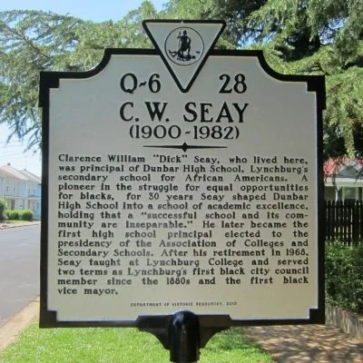 Historic marker outside Seay’s Pierce Street home