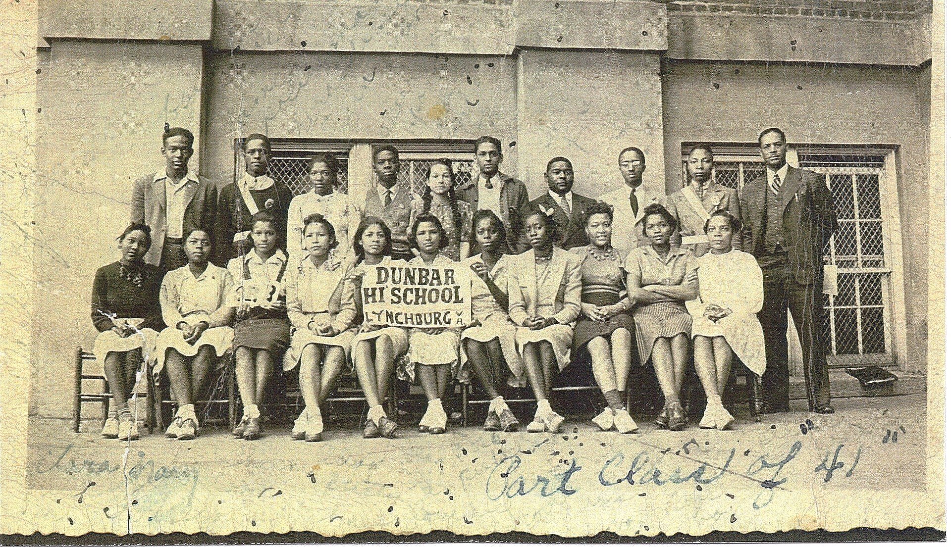 Class Photograph from Dunbar High School, 1941