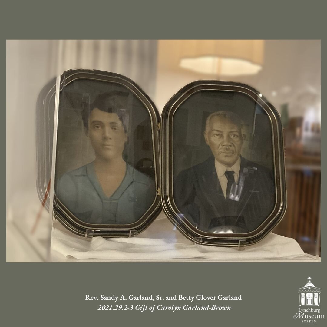 📣 Weekly Artifact Spotlight #7:

These portraits, taken ca. 1900, depict Reverend Sandy A. Garland (1863&ndash;1930) and Betty Glover Garland (1872&ndash;1928) of Lynchburg, Virginia, and were gifted to the museum by their granddaughter, Carolyn Gar