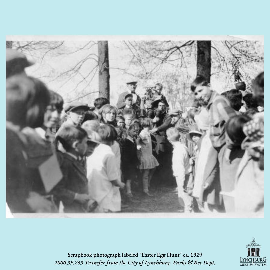 📣Weekly Artifact Spotlight #12: 

The first city-wide Easter egg hunt was held in 1926 in Riverside Park. In our files we have photos from other years, including these two from 1929. Egg hunts over the years have been held at Miller Park, White Rock