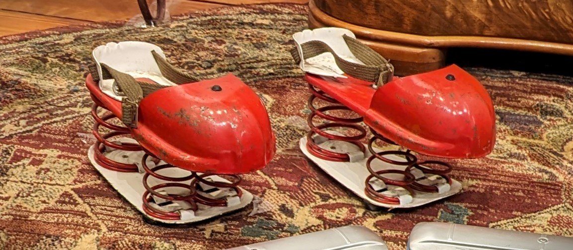 Toy Bounce Shoes, George Pierce of Rapaport Brothers Inc., Mid 20th Century, Gift of John Doyle, Jr., 2009.16.8