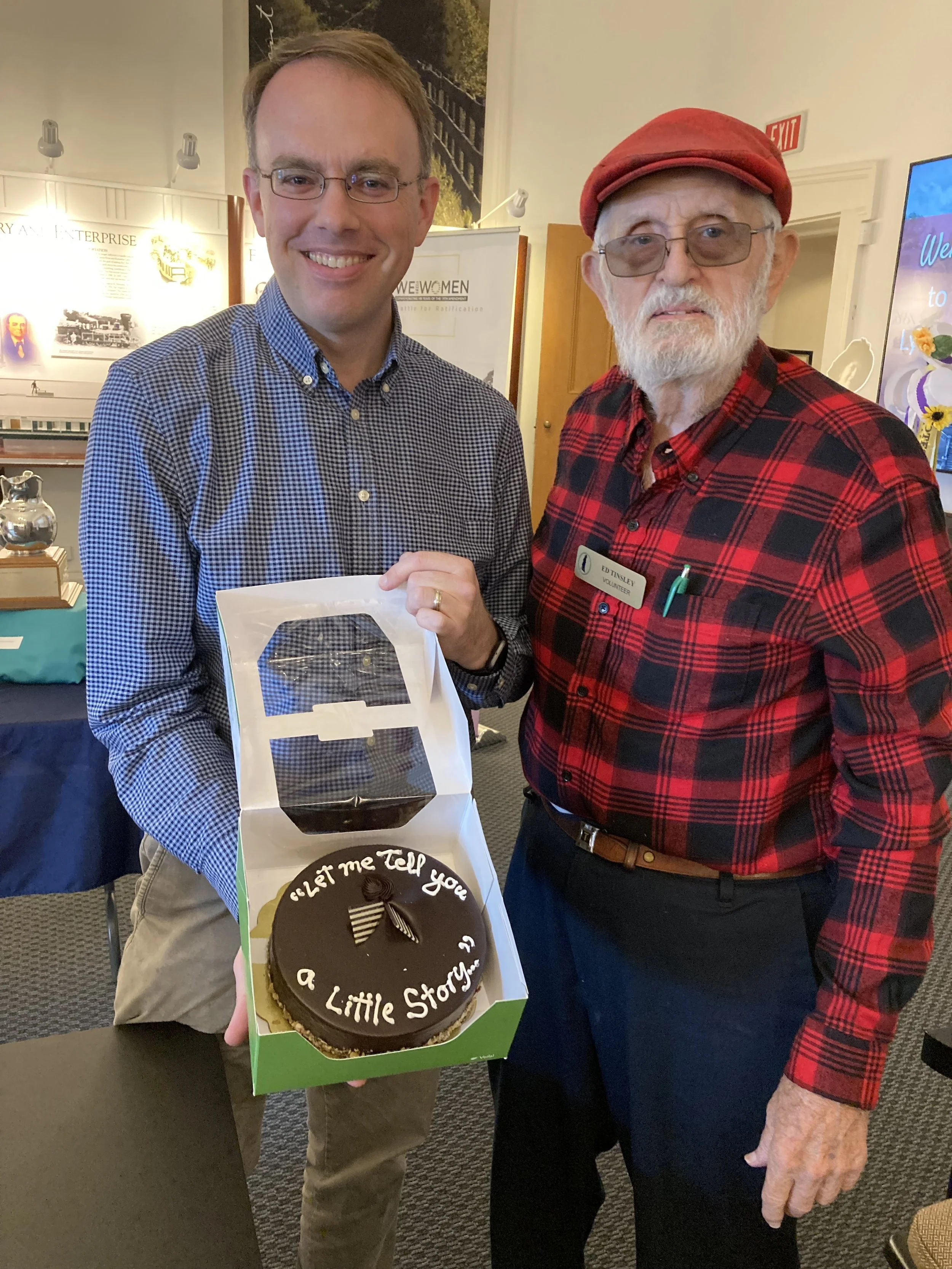 Ted Delaney & Ed, celebrating Ed's birthday - May 2023