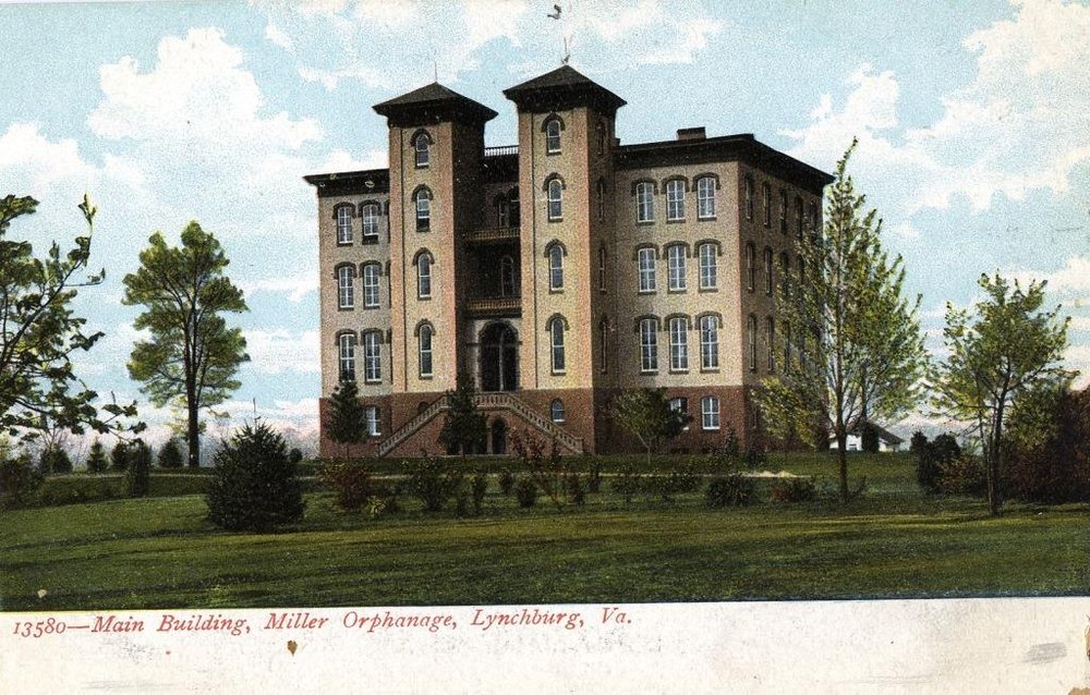  Postcard of the Main Building of the Miller Orphanage, 79.6.10 