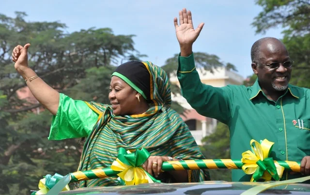 CCM presidential candidate John Magufuli and his running mate, Samia Hassan Suluhu. Photo: Courtesy Lukwangule.blogspot.com