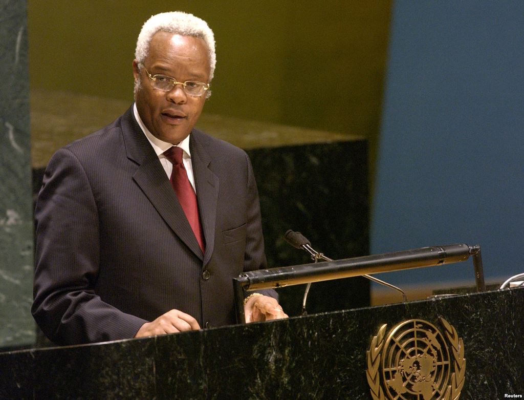 Edward Lowassa, candidate for Ukawa, the coalition of opposition parties, addressing the U.N. General Assembly in 2006. Photo: Reuters