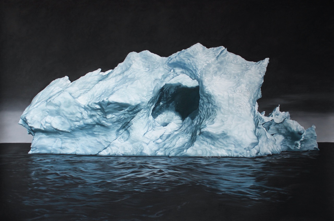 SVALBARD NO.33, 60 X 90 INCHES, SOFT PASTEL ON PAPER, 2014