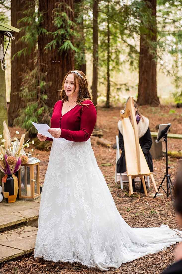 Sussex bride in the woods