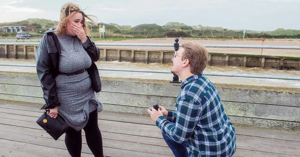 littlehampton engagement photoshoot session with Mitchell and Jamie