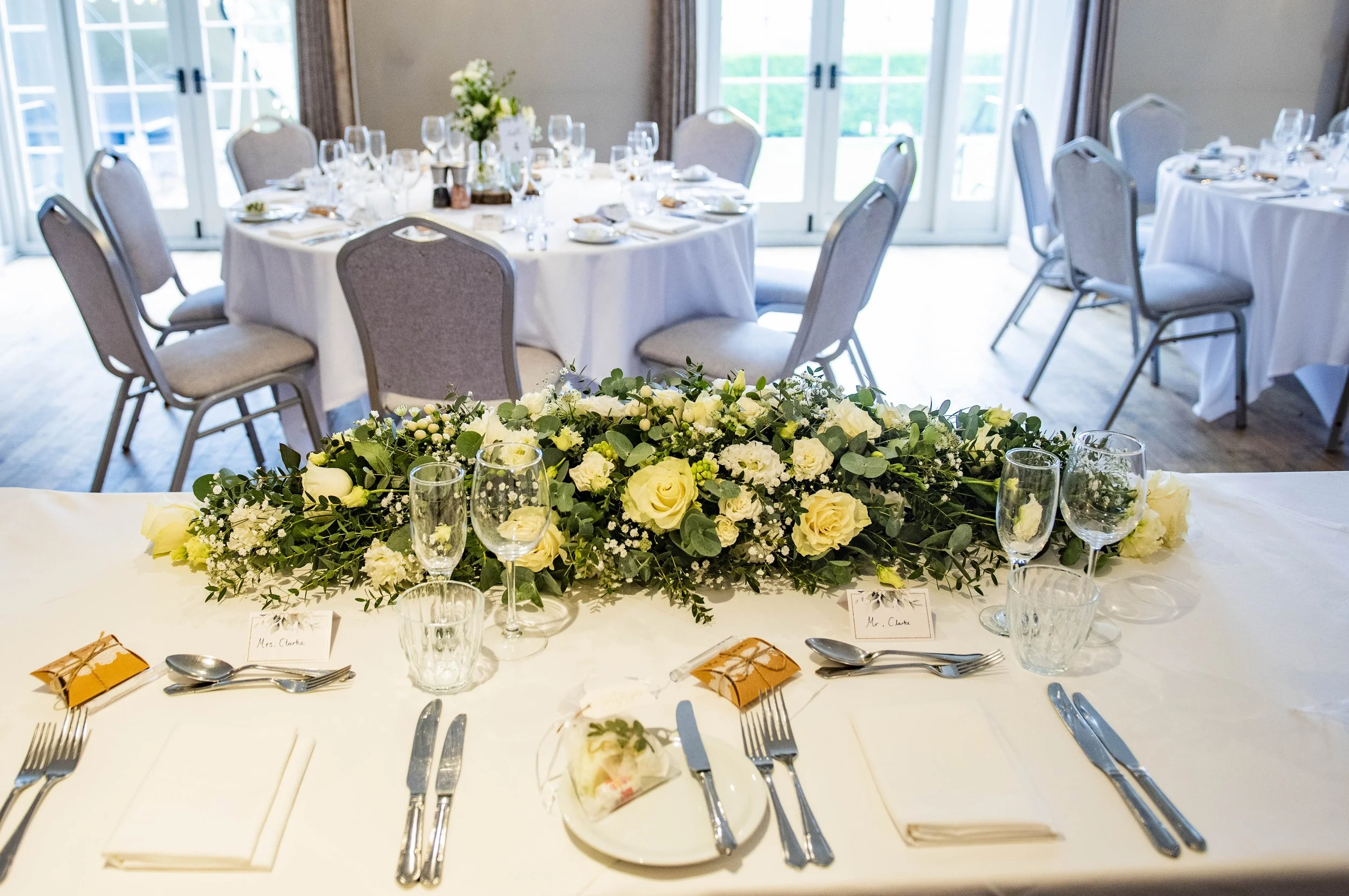wedding dinner at tollington manor house