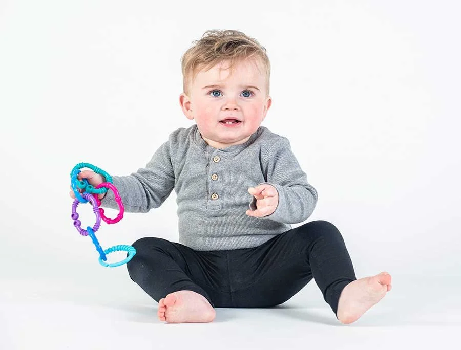 portrait of small child in littlehampton photographic studio