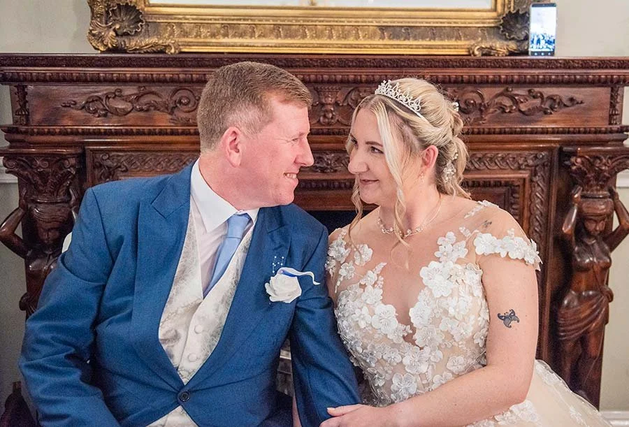 sussex bride and groom in love