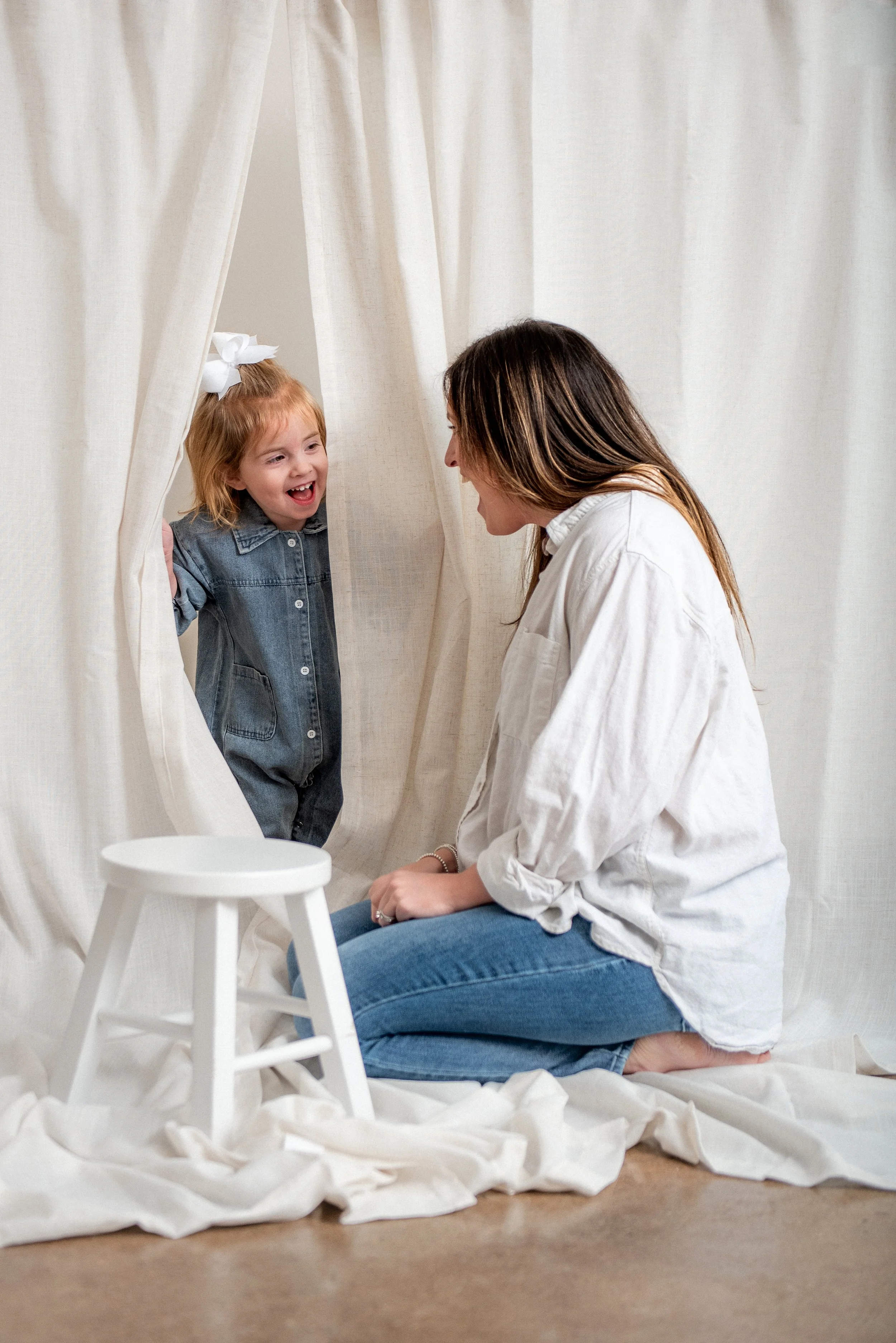 Motherhood Collection photography session Gibsonville NC — mother and daughter portrait