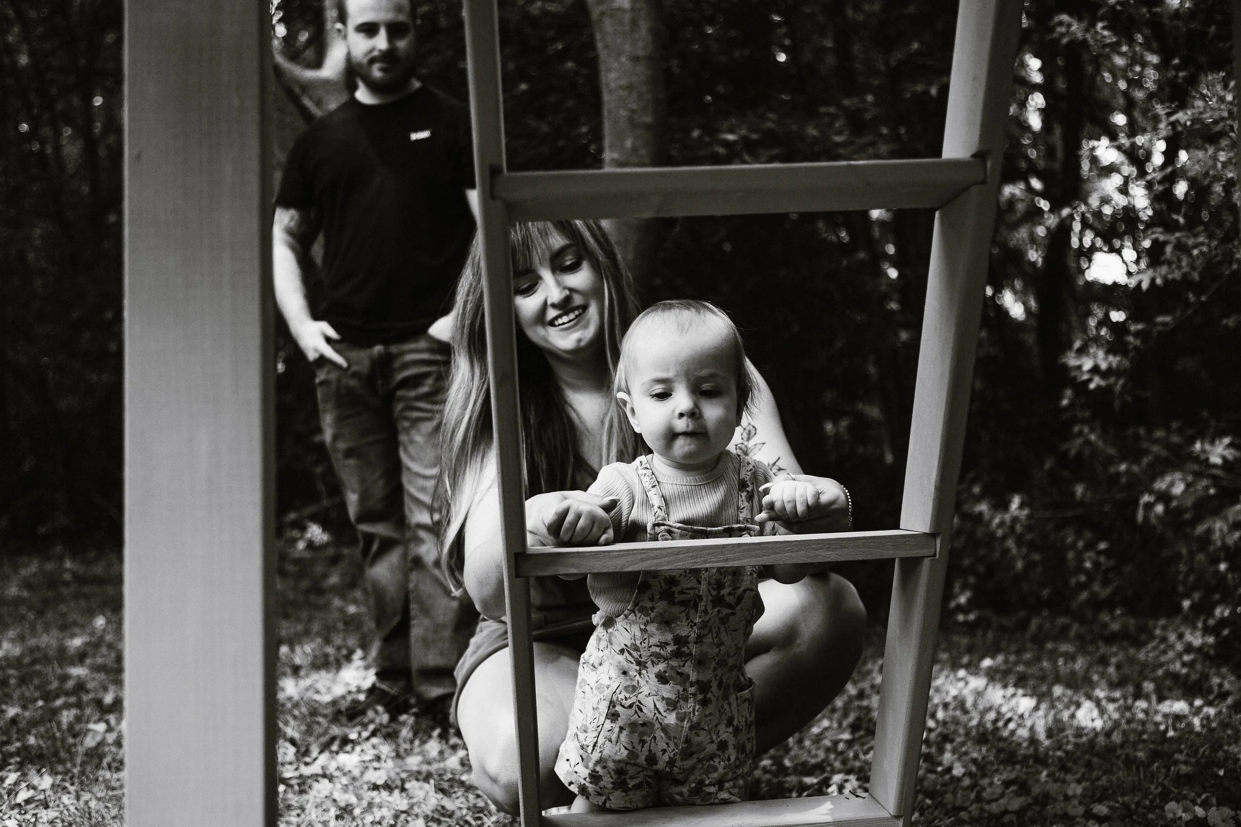 Alison Tapp photographer with husband Cody and daughter Izzy — Gibsonville North Carolina family