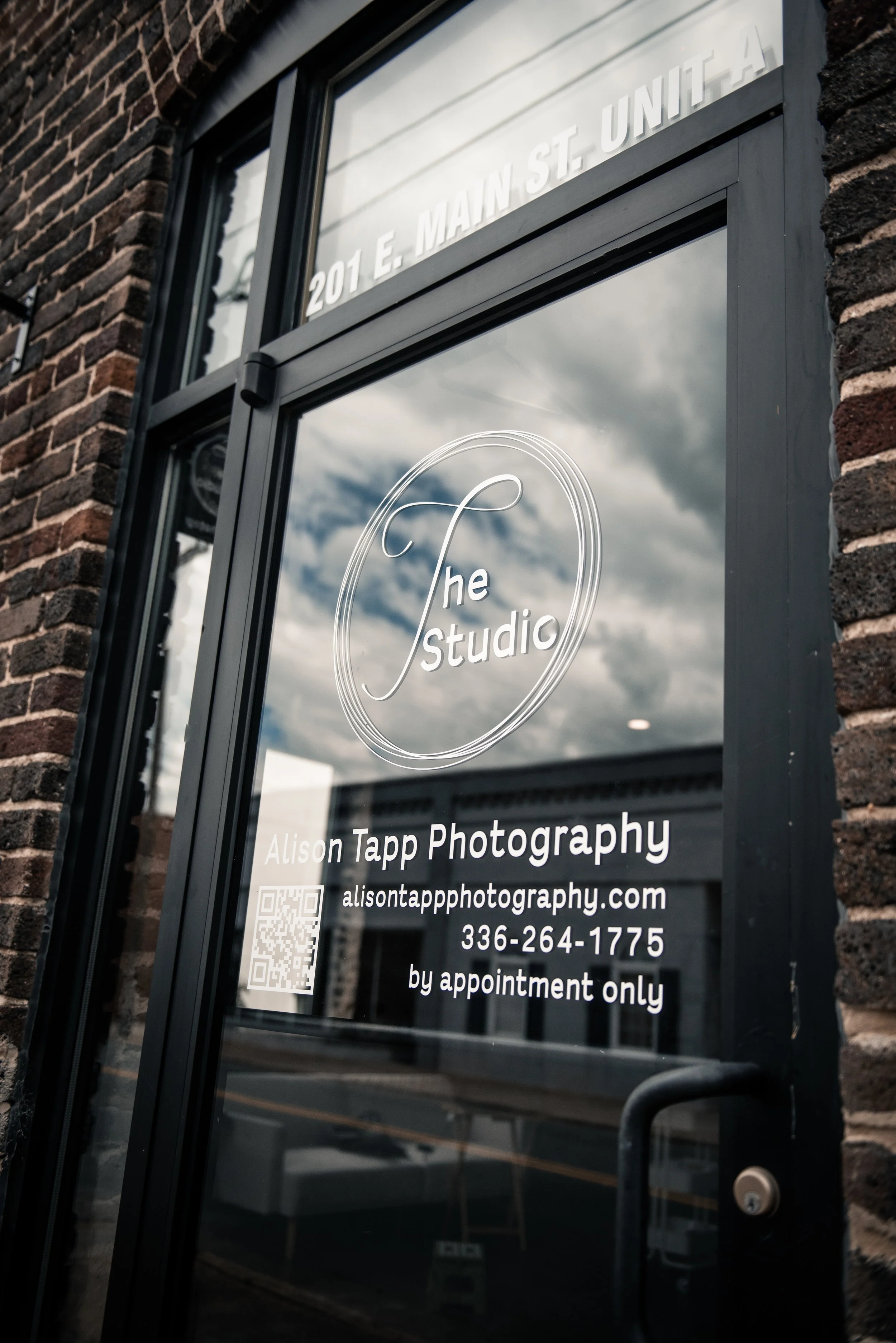 Exterior of photography studio in Gibsonville North Carolina on East Main Street