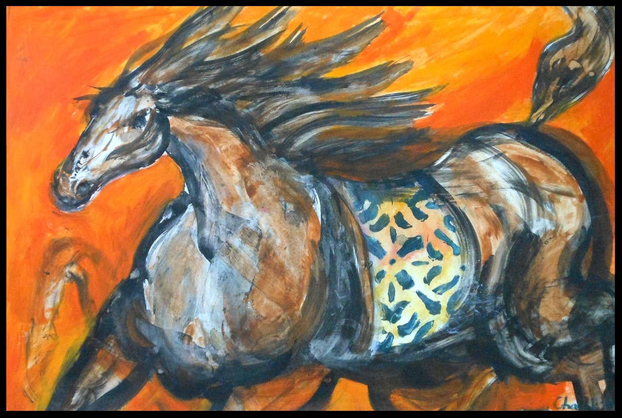 A Horse In Orange