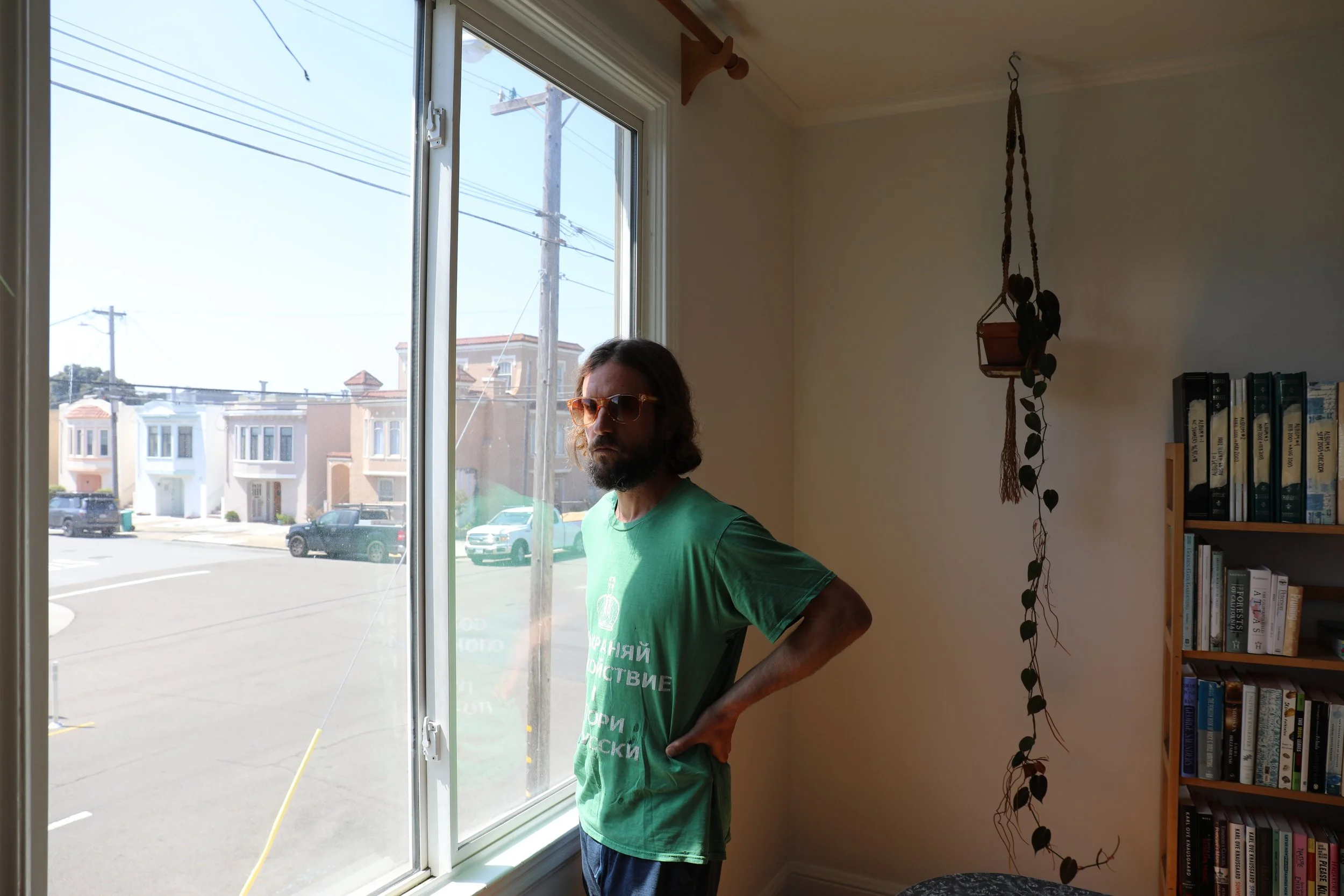 AUG 30, 2022 // STANDING IN THE LIGHT OF SUMMER SHINING THROUGH THE WINDOW