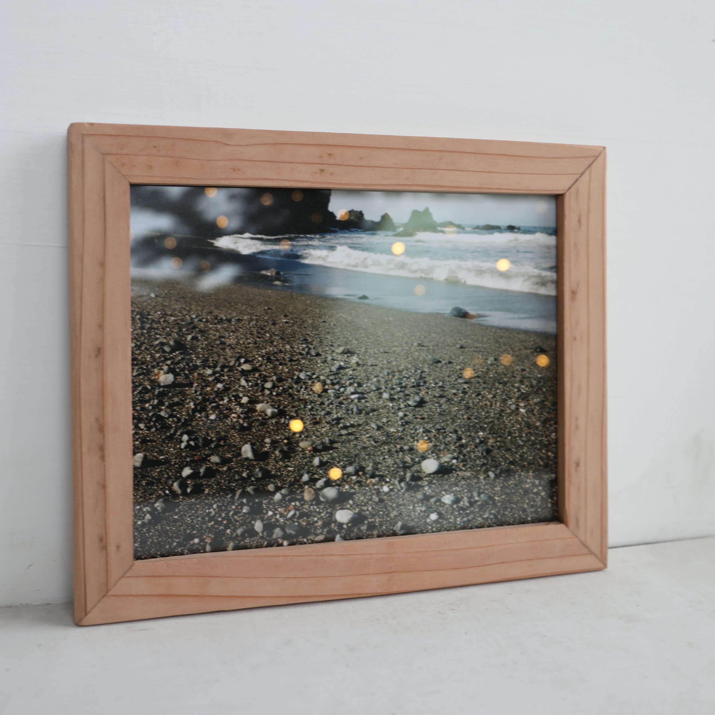 FRAMED PHOTO OF MENDOCINO BEACH