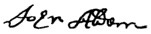 John Alden's signature
