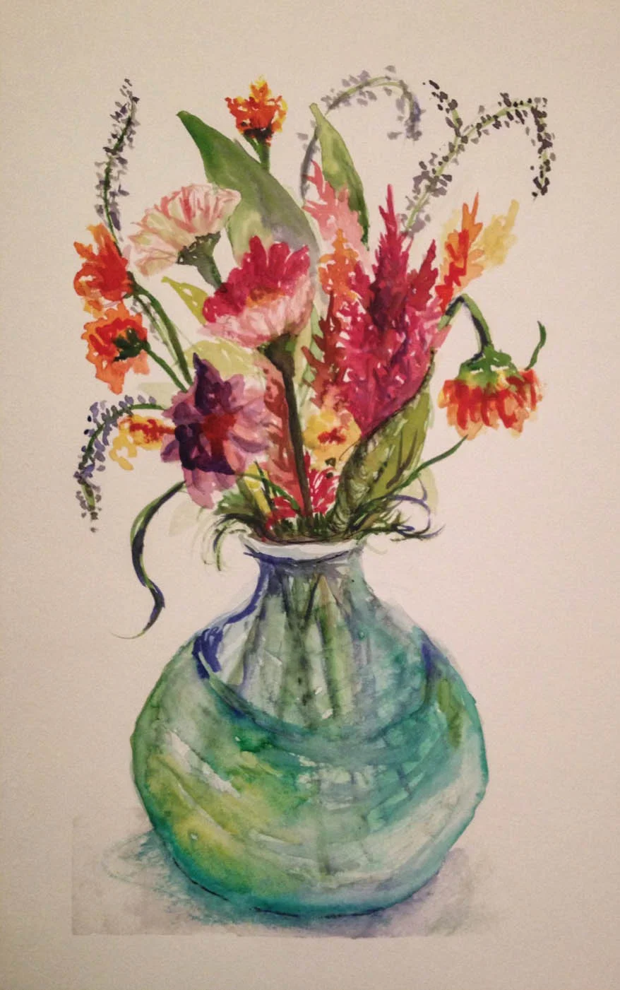 8x12 watercolor on paper