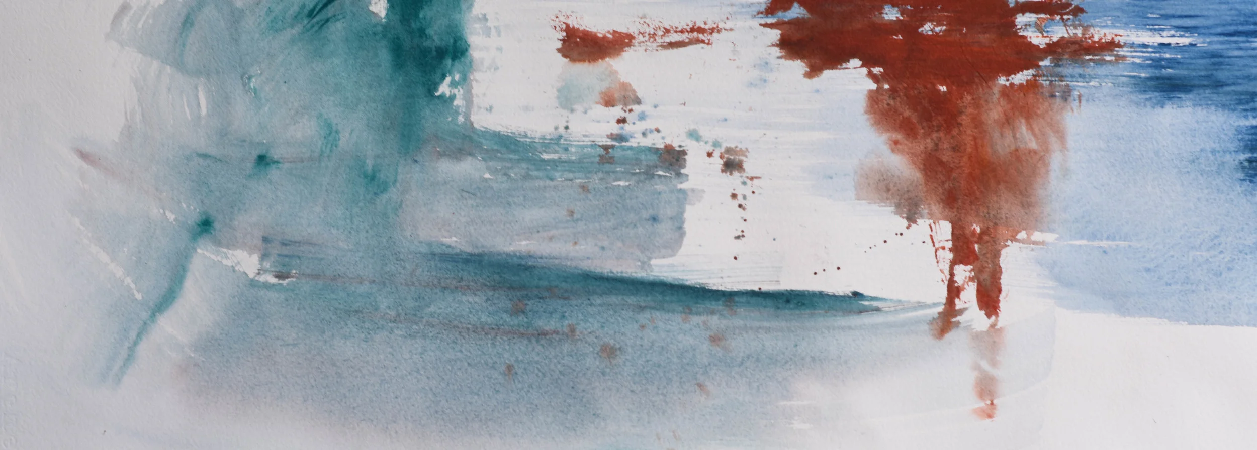 10x24, Acrylic and Watercolor on Paper