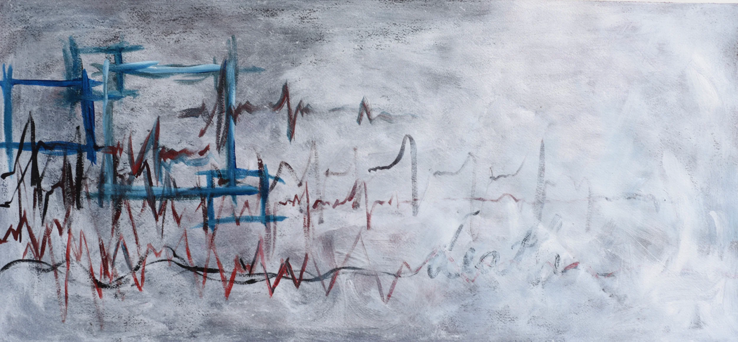 3. 15x30, Acrylic and Watercolor on Paper
