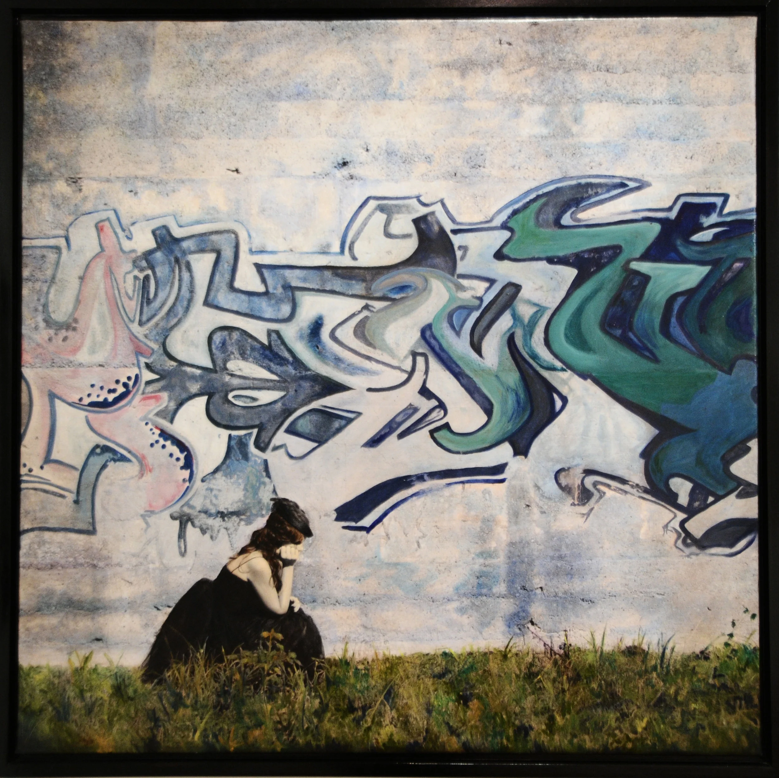 mixed media | photography & oil | 40x40