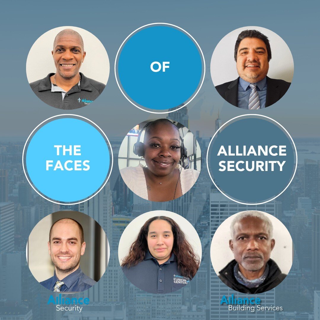 Introducing the Faces of Alliance Security: Meet the dedicated team rising up at Alliance to protect your people and property every day!

#AllianceSecurity #Alliancebuildingservices #Team #security #technology #nyc #nycjobs #nycsecurity