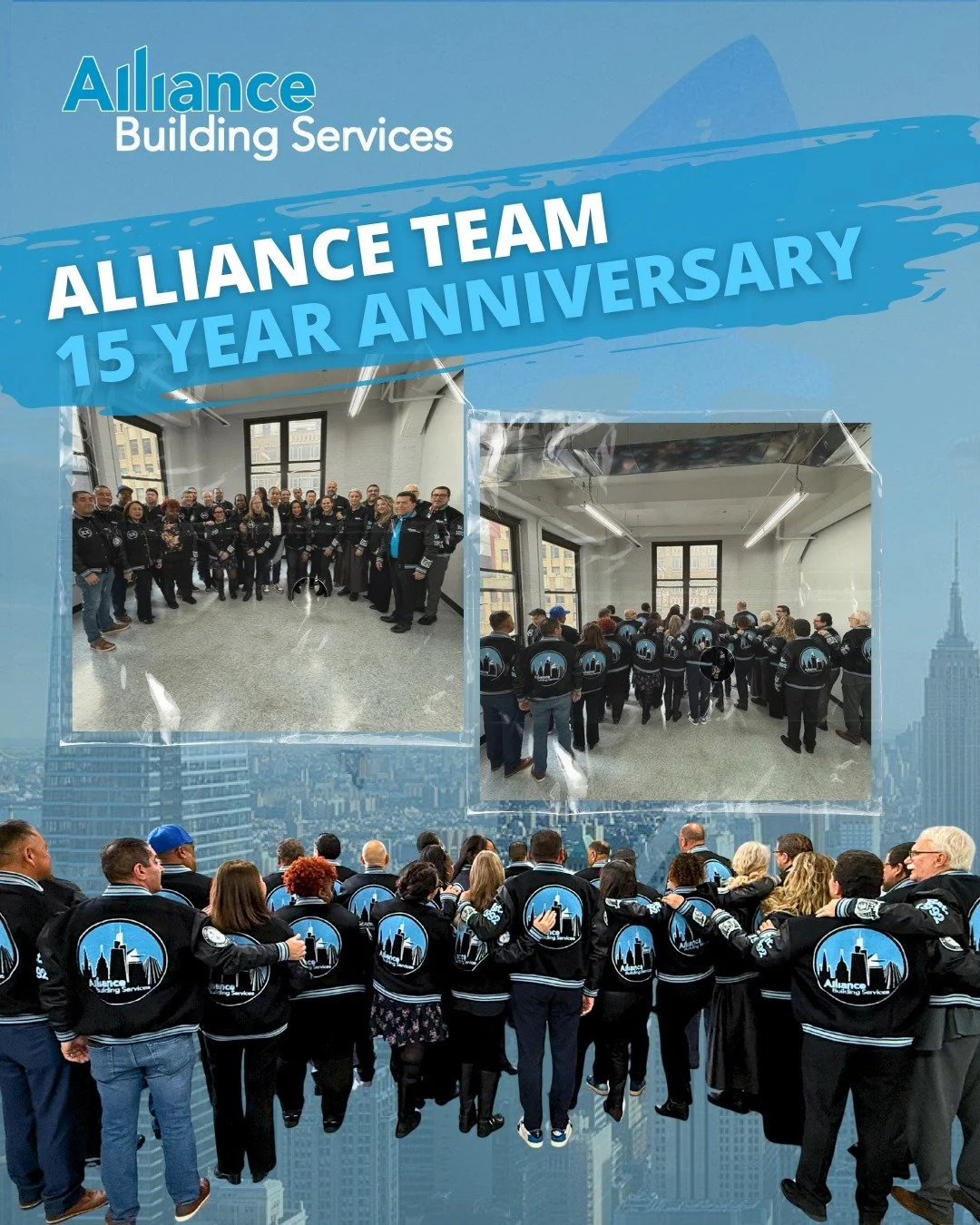 A moment worth celebrating again. 💙

Recently at our corporate office, CEO &amp; President Michael Rodriguez honored employees with 15+ years of service with custom jackets designed by @jeffhamilton - A special celebration and tribute to their dedic