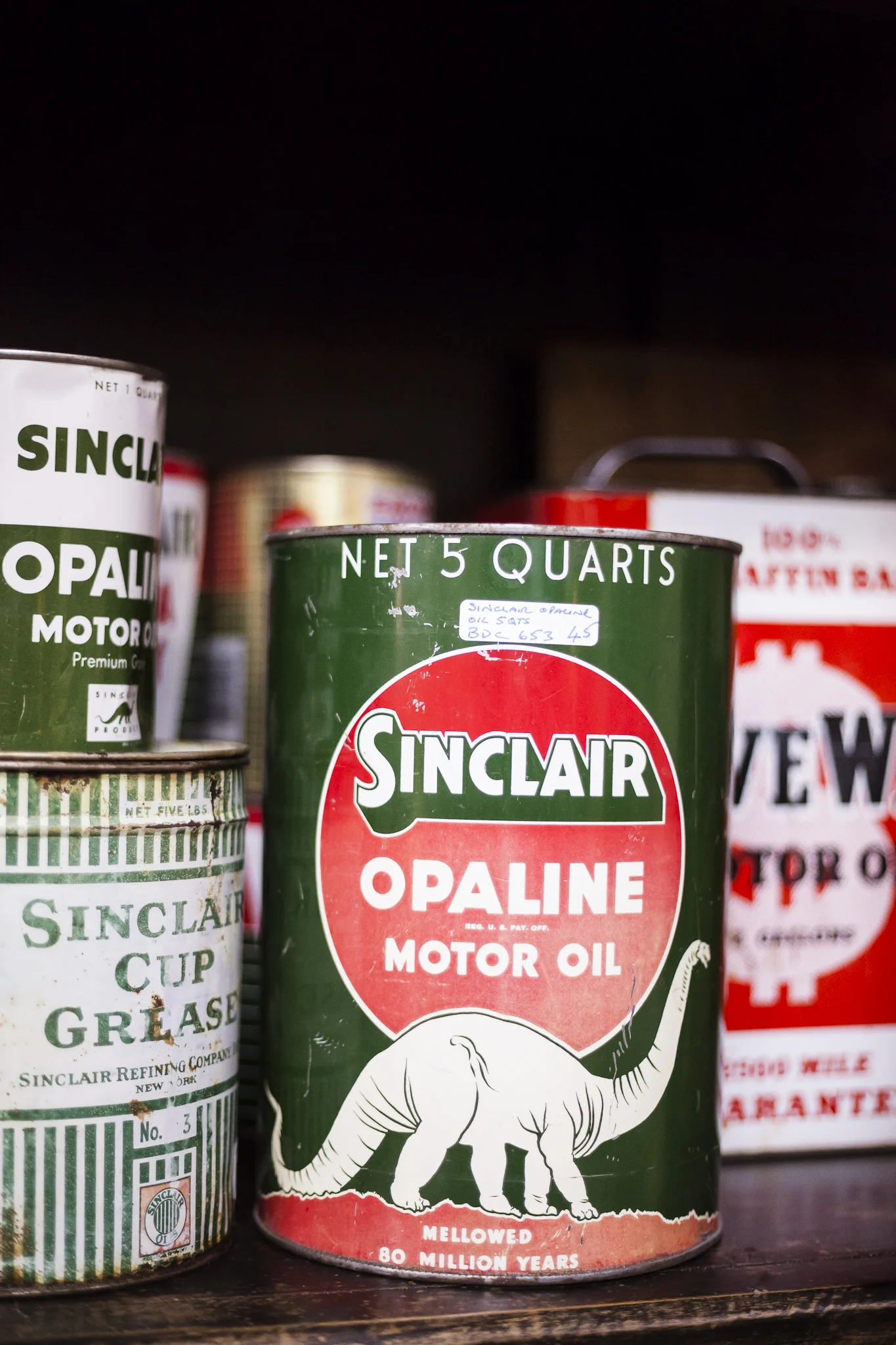 Antique Motor Oil Cans