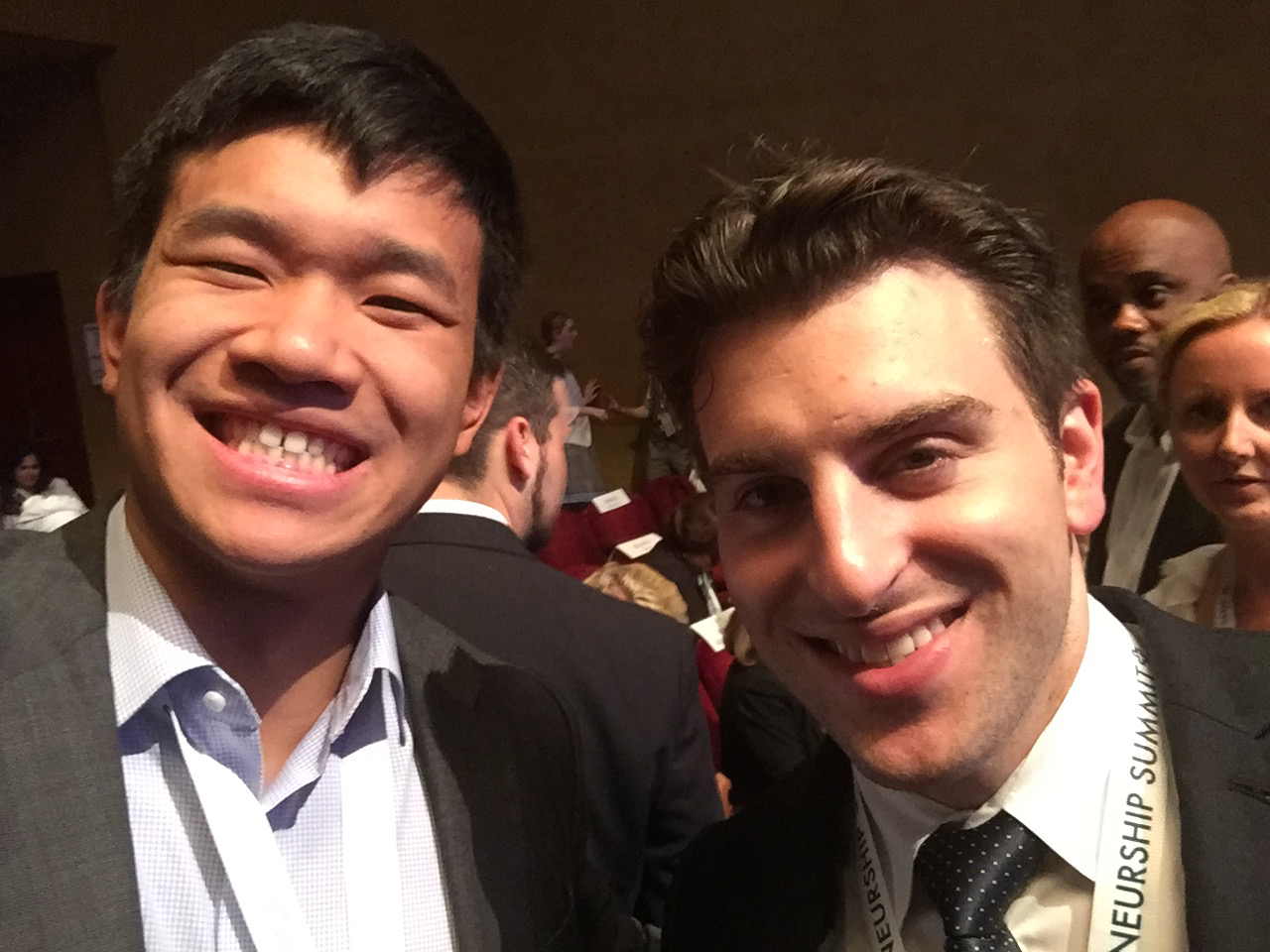 Selfie with Brian Chesky!