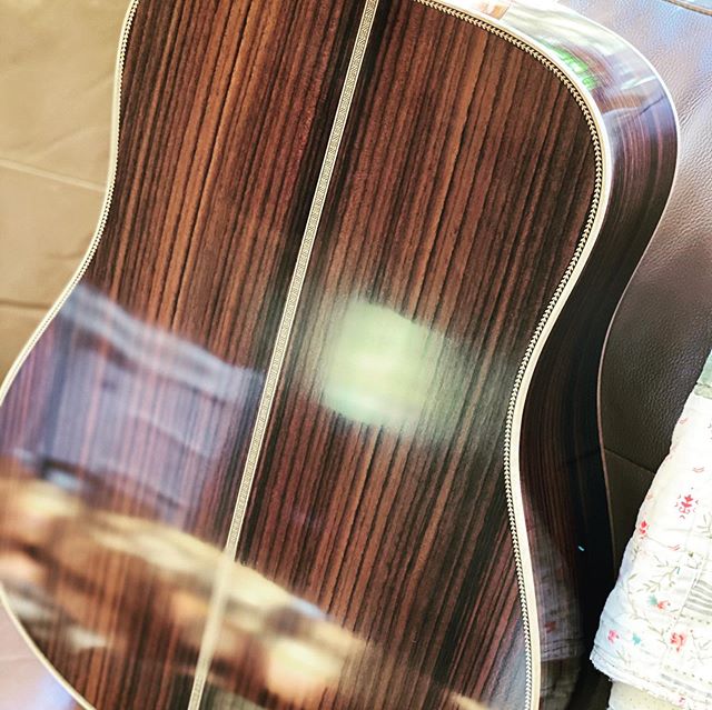 My first guitar build is done. I learned a lot of new skills and made some mistakes. If I build another I will make some changes for sure.  #customacousticguitars #acousticguitar #dreadnought #soundsgreat #finewoodworking #neverdone #woodworking #sea