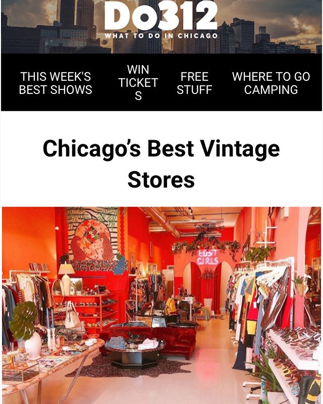 Wow!!!!! What a nice surprise! Thanks @do312 for listing Lost Girls as one of Chicago&rsquo;s Best Vintage stores!! We&rsquo;re so excited to be on a list with so many shops we&rsquo;ve admired for so long ❤️