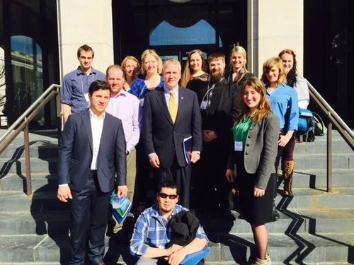 Young fishermen advocate for fisheries access in Washington, DC. Photo courtesy of AMCC. 