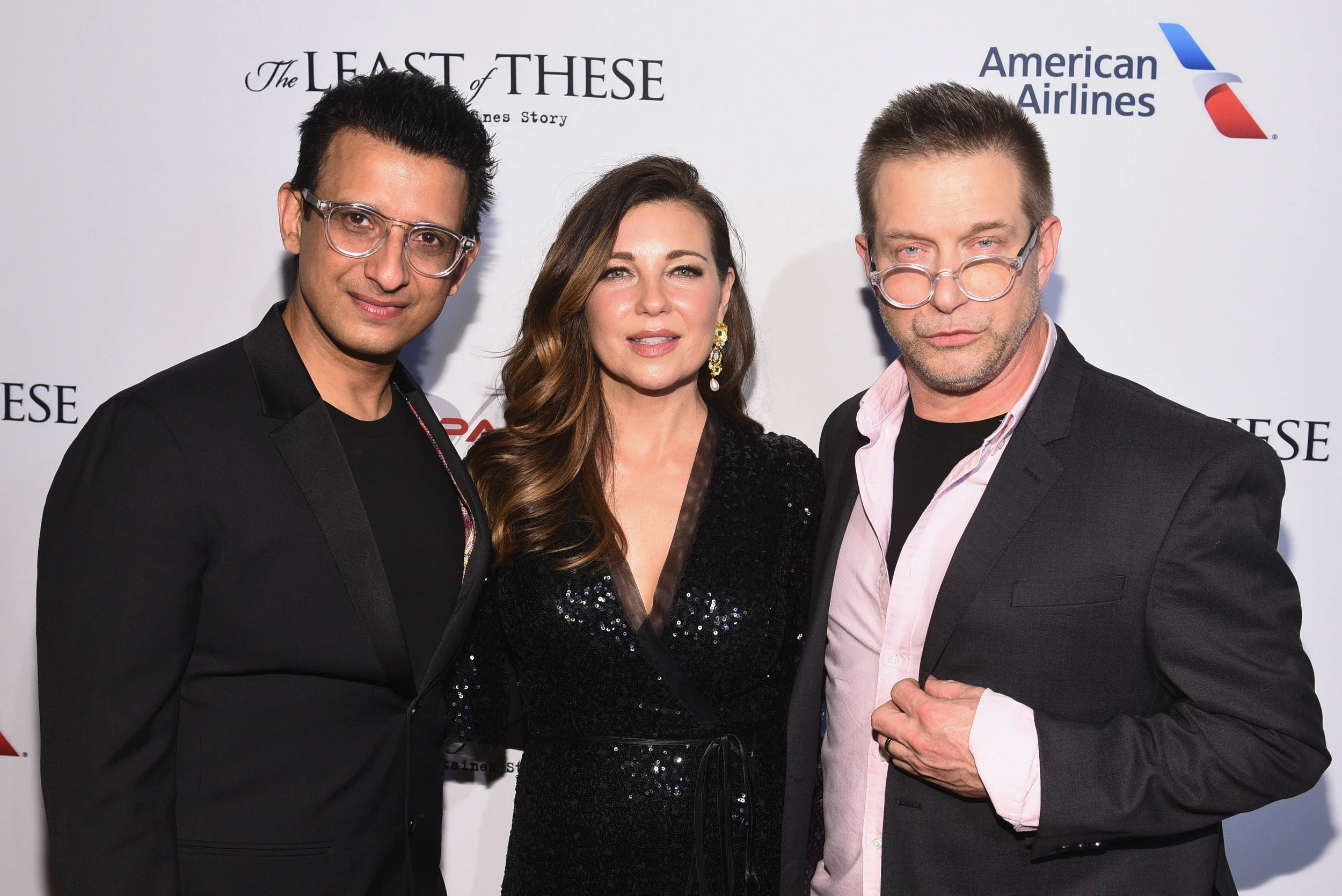 Sharman Joshi, Shari Rigby and Stephen Baldwin attend the red carpet premiere of Skypass Entertainment's "The Least of These" at SVA Theater on Jan. 23, 2019 in New York City. (Photo by Mike Pont/Getty Images for Skypass Entertainment)