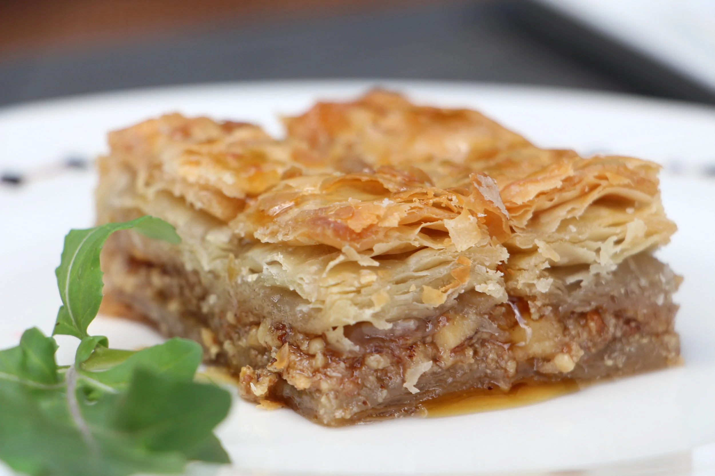 Get transported to the Middle East with this rich, sweet pastry made of layered filo filled with chopped nuts and sweetened and held together with syrup or honey.