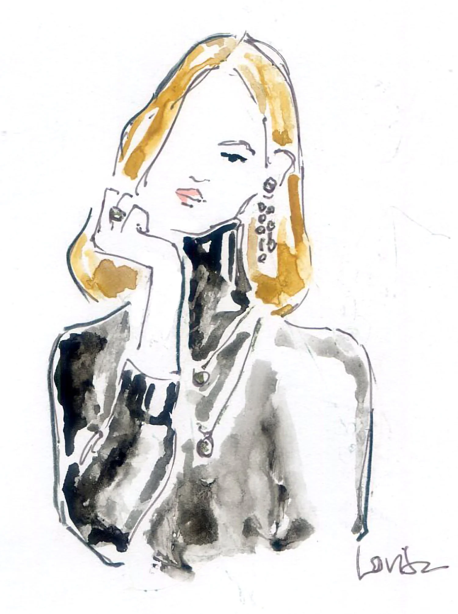 Jewelry Fashion Illustration