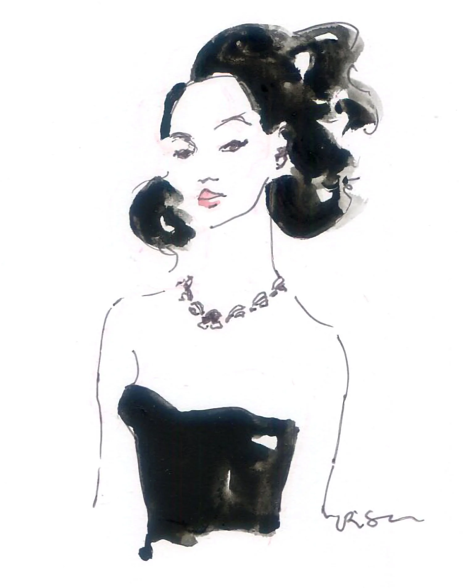 Jewelry fashion illustration