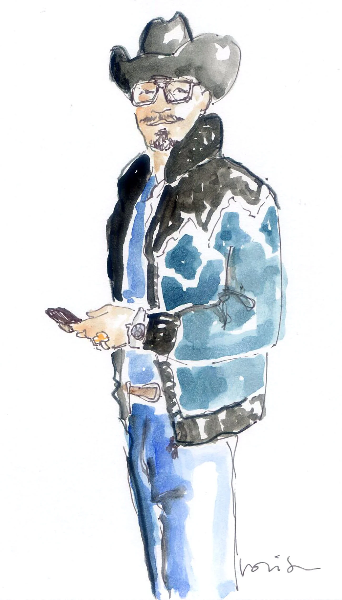 Watercolor fashion illustration