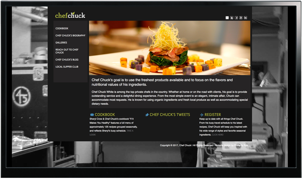 Chef Chuck Website Design &amp; Development