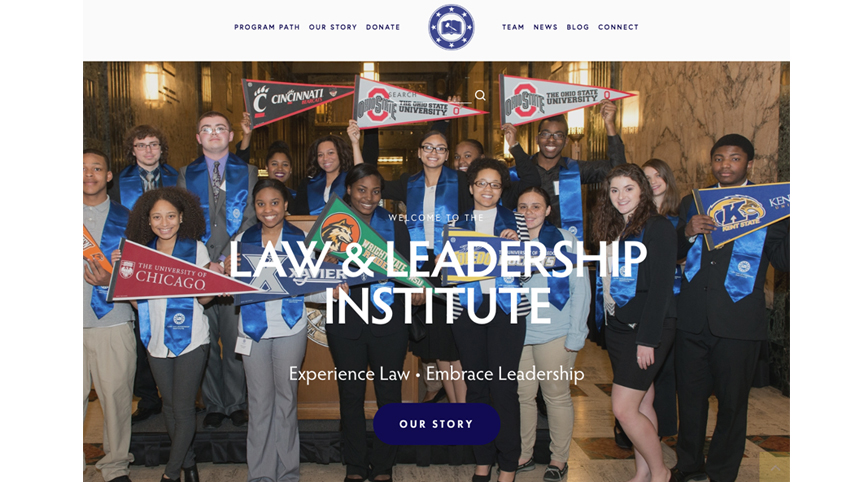 Law &amp; Leadership Institute Website Design