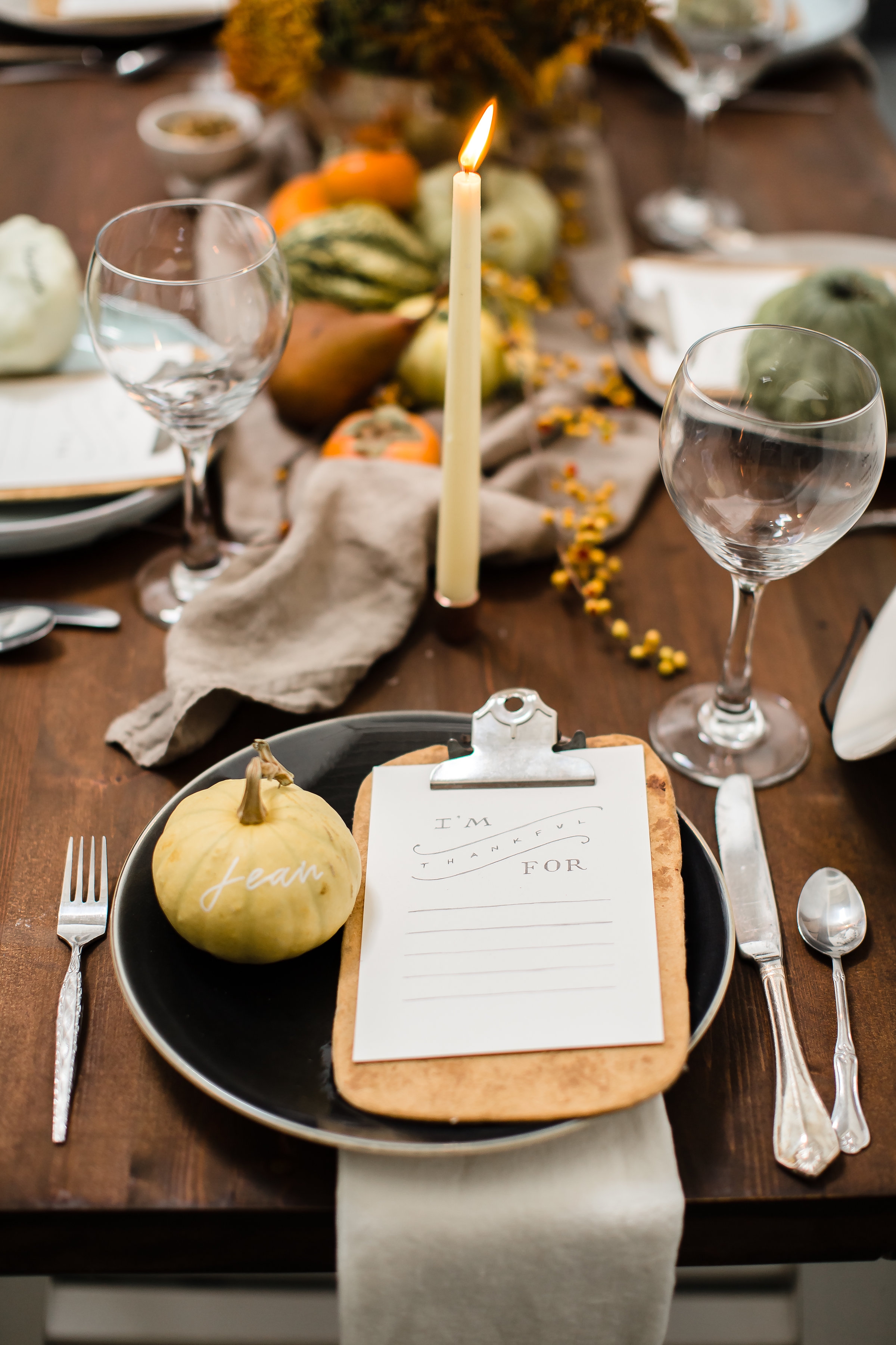 Ash + OAK Thanksgiving DIY Tablescapes